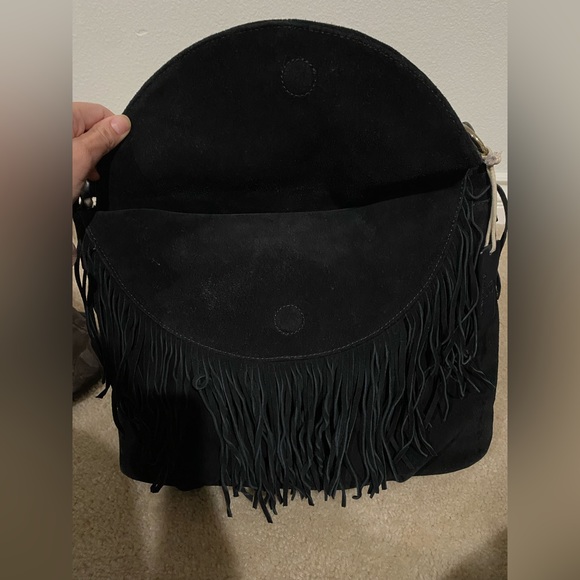 CZ Falconer Suede Fringe Shoulder Bag - Picture 8 of 9